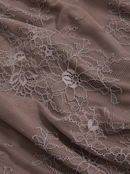 Lace Pencil Skirt in Taupe Brown | Reiss Women New