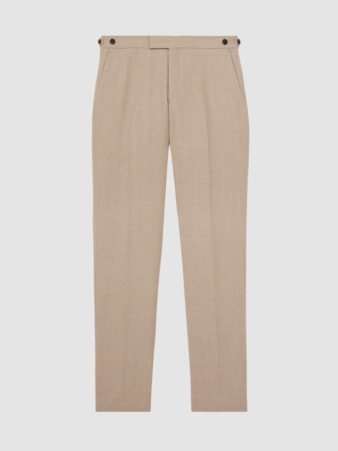 Wool-Blend Slim-Fit Suit Trousers in Oatmeal Brown | Reiss Men Recommended