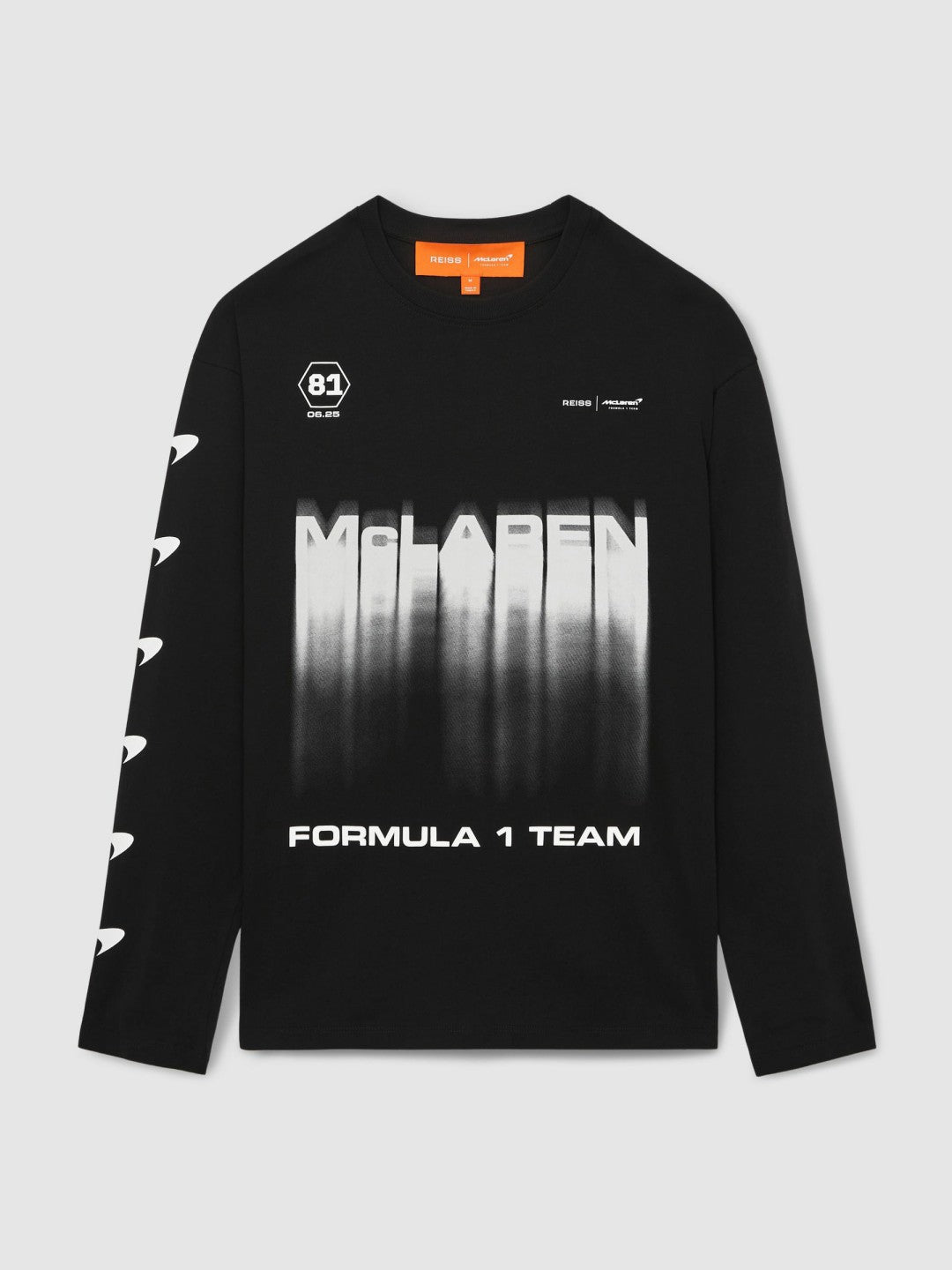 McLaren F1 Team British GP T-Shirt Unisex Fit in Black | Reiss Men Premium