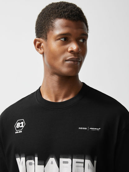 McLaren F1 Team British GP T-Shirt Unisex Fit in Black | Reiss Men Premium