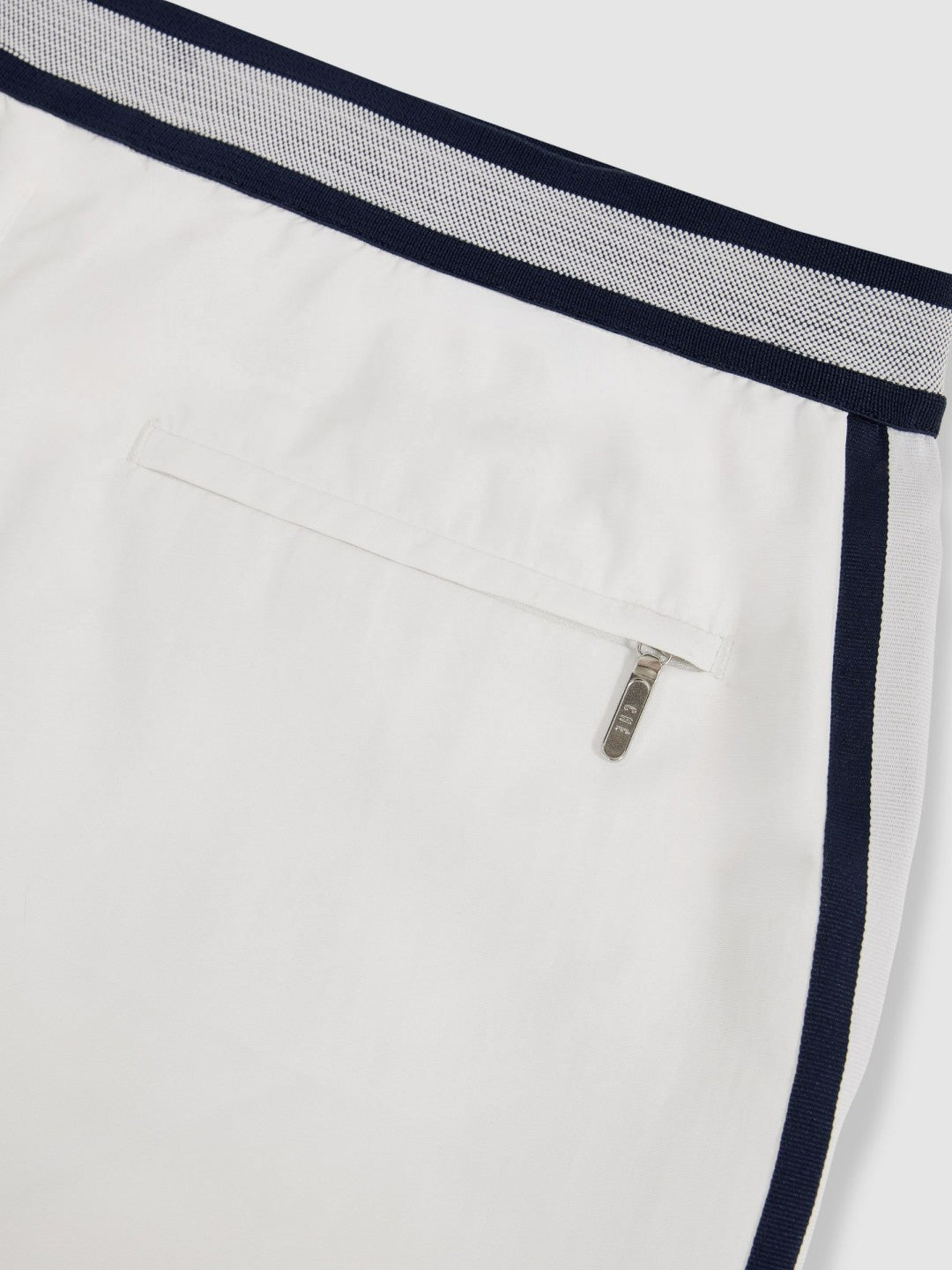 | Ché Stripe-Trim Swim Shorts in White | Reiss Men Best Seller