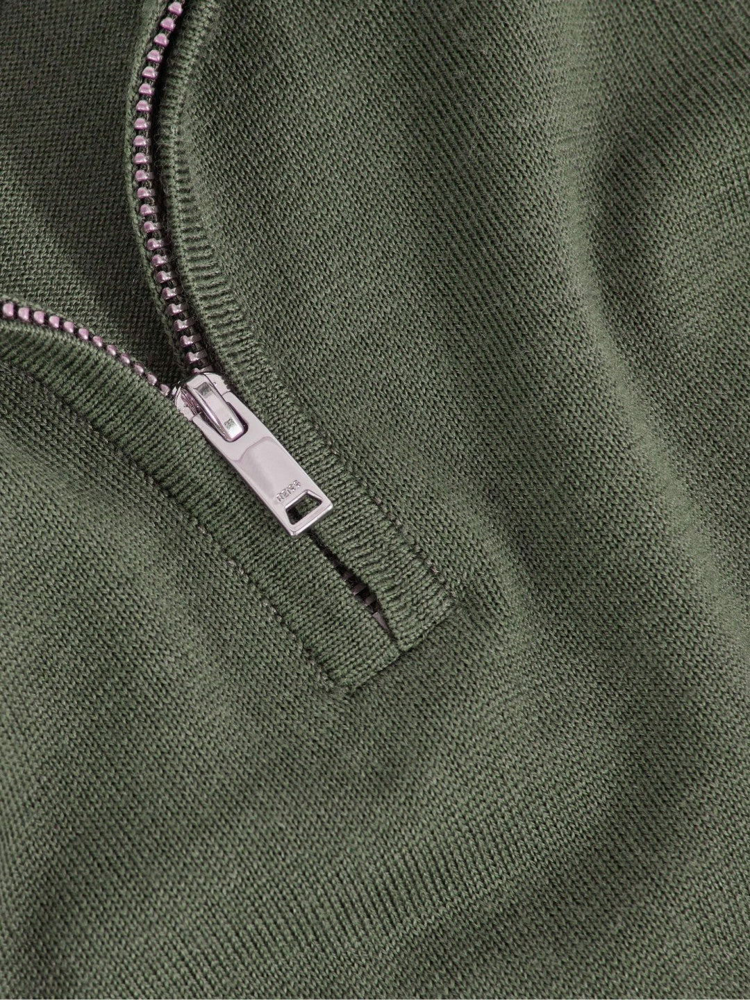 3-9 yrs Merino Wool Half-Zip Funnel Neck Jumper in Kale Green | Reiss Children & Baby Featured
