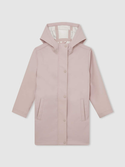 Hooded Rain Jacket in Pink | Reiss Children & Baby Best Seller