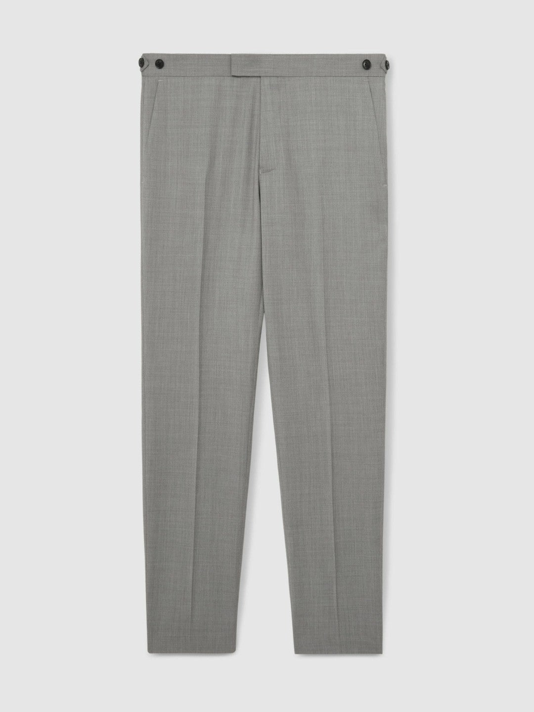 Slim-Fit Wool Suit Trousers in Mid Grey | Reiss Men Featured