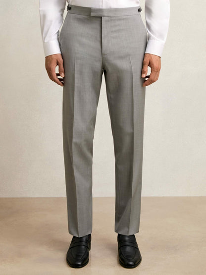 Slim-Fit Wool Suit Trousers in Mid Grey | Reiss Men Featured
