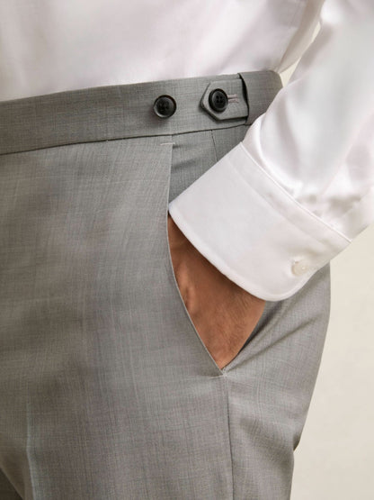 Slim-Fit Wool Suit Trousers in Mid Grey | Reiss Men Featured