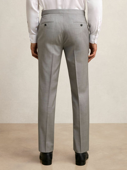 Slim-Fit Wool Suit Trousers in Mid Grey | Reiss Men Featured