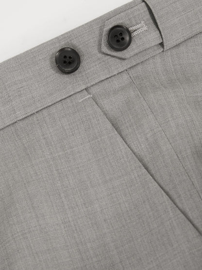 Slim-Fit Wool Suit Trousers in Mid Grey | Reiss Men Featured