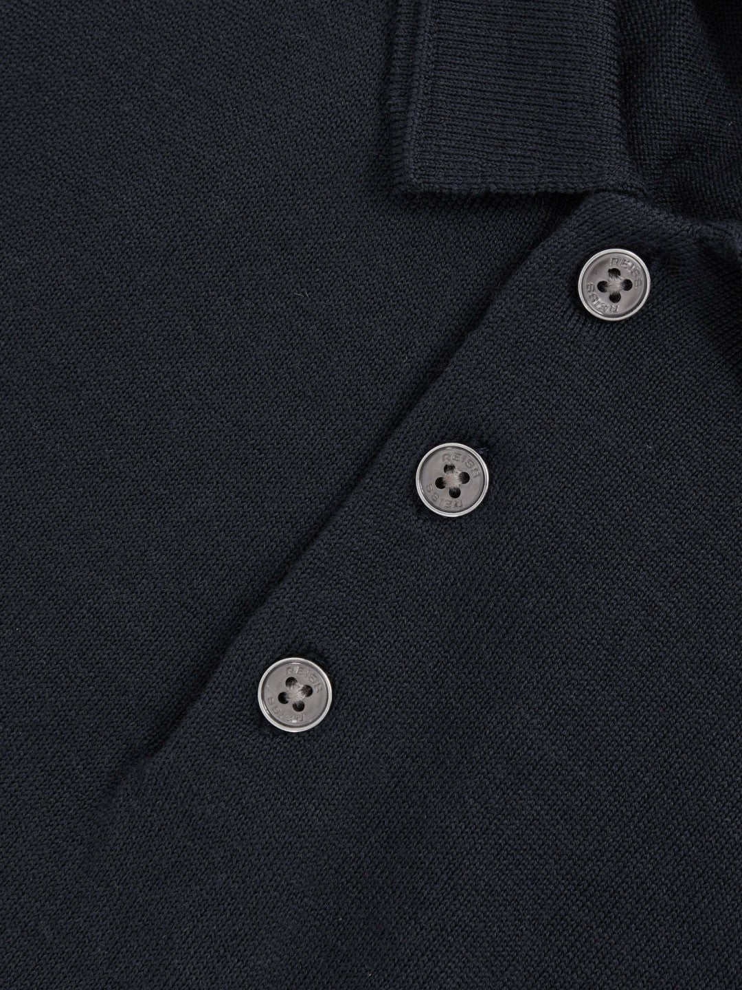 3-9 yrs Merino Wool Short Sleeve Polo Shirt in Midnight Navy | Reiss Children & Baby Best Seller