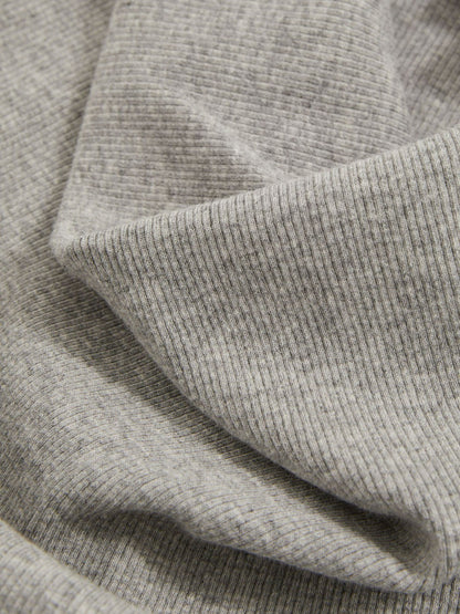 Ribbed Cowl-Neck Vest in Grey Marl | Reiss Women New