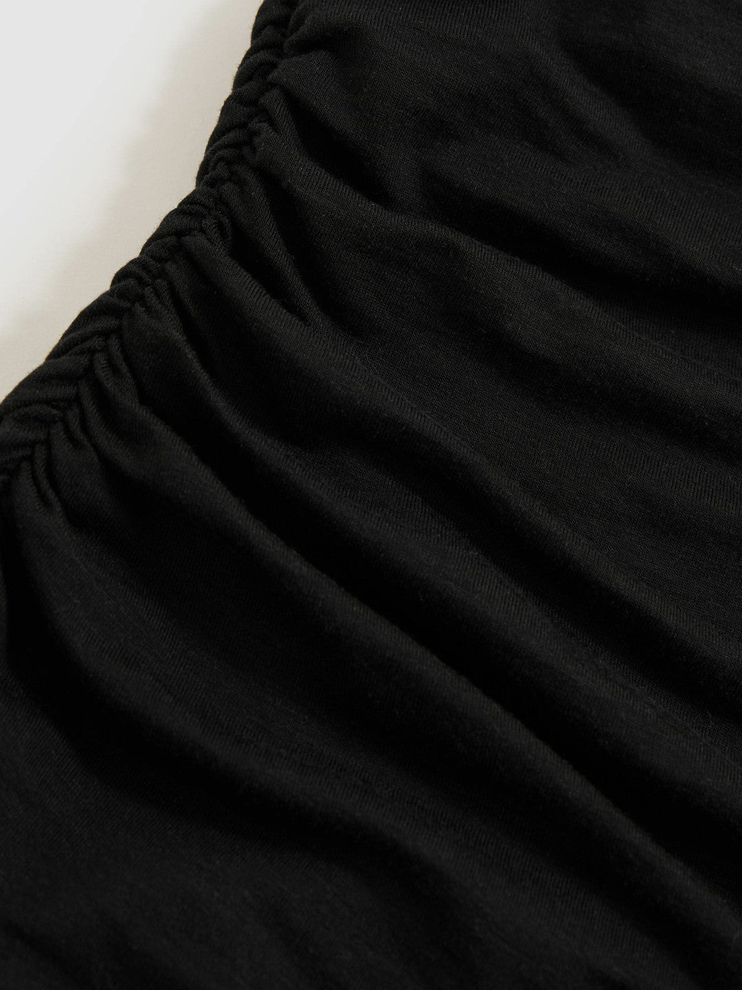 Stretch Lyocell Draped Top in Black | Reiss Women Best Seller
