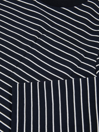 9-13 yrs Stretch-Cotton Stripe T-Shirt in Navy/White | Reiss Children & Baby Best Seller