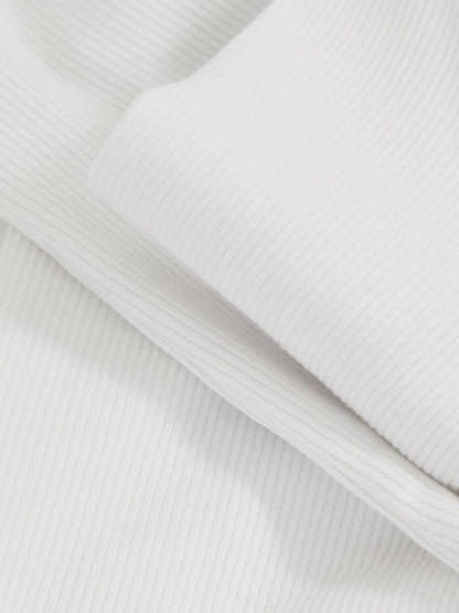 13-14 yrs Cotton Ruched Long-Sleeve T-Shirt with Stretch in Ivory | Reiss Children & Baby Trending