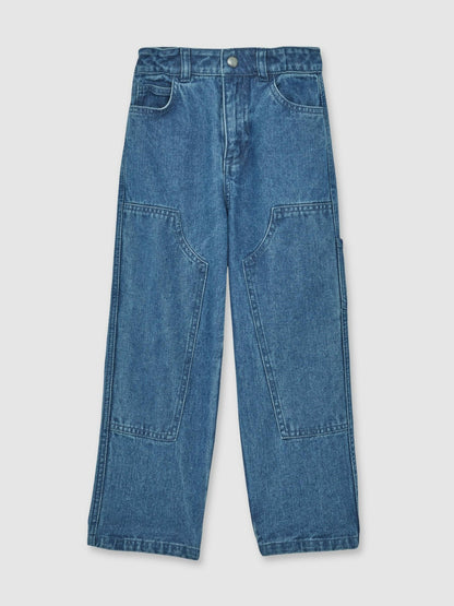 9-13 yrs Straight-Leg Carpenter Jeans in Mid Blue | Reiss Children & Baby Signature