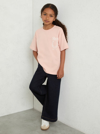 Cotton Pony Club Print T-Shirt in Pink | Reiss Children & Baby Best Seller