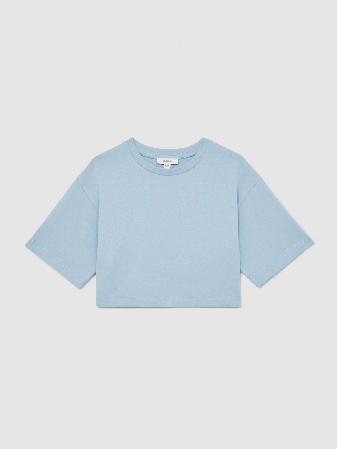 9-13 yrs Cotton Oversized Cropped T-Shirt in Blue | Reiss Children & Baby Popular