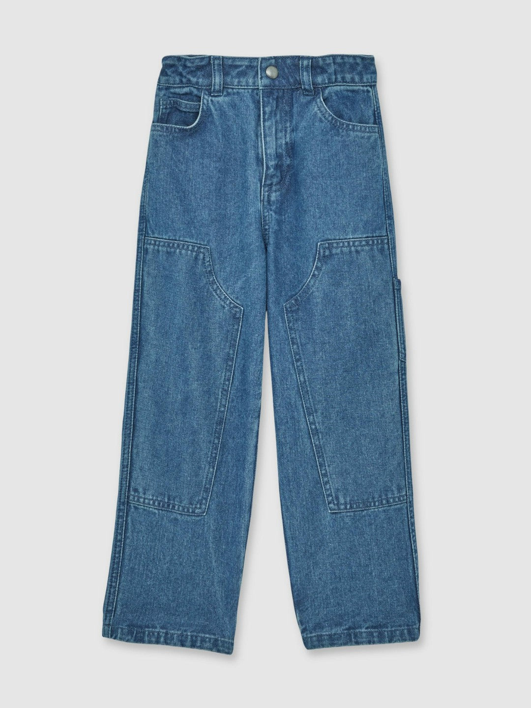 13-14 yrs Straight-Leg Carpenter Jeans in Mid Blue | Reiss Children & Baby Best Seller