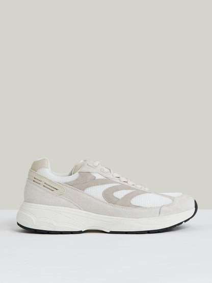 Panelled Running Trainers in Off White/Stone | Reiss Men Featured