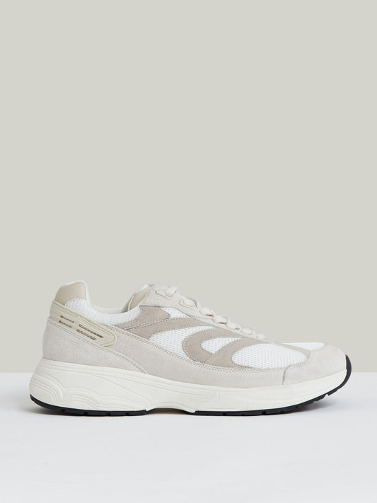 Panelled Running Trainers in Off White/Stone | Reiss Men Featured
