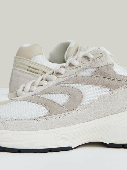 Panelled Running Trainers in Off White/Stone | Reiss Men Featured