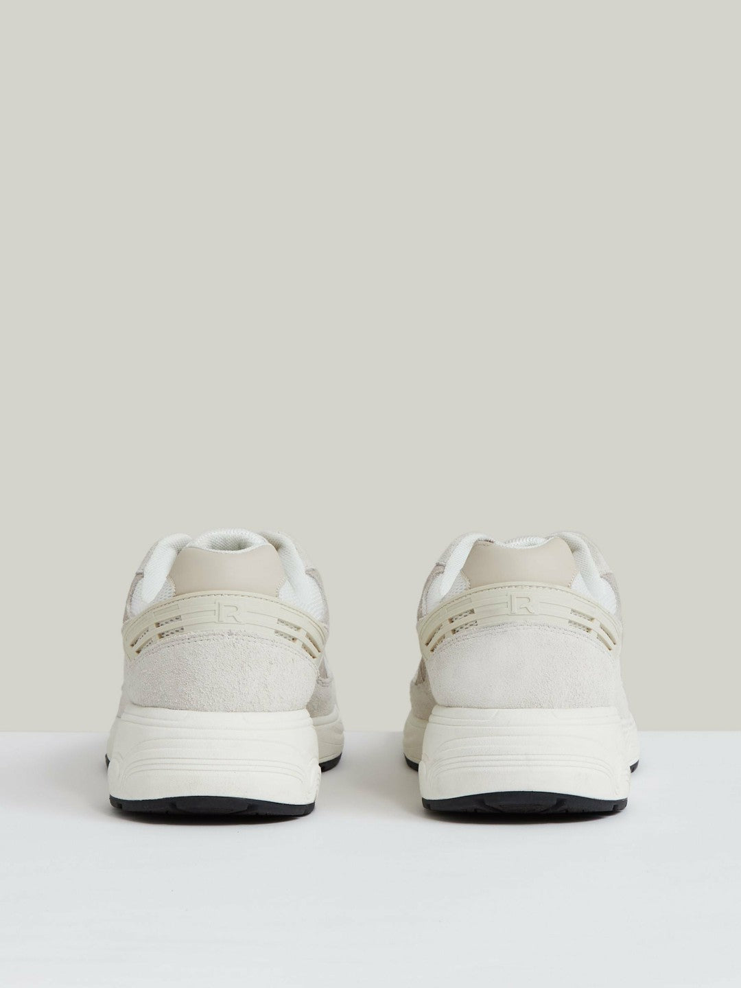 Panelled Running Trainers in Off White/Stone | Reiss Men Featured