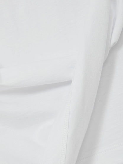 Cotton Drape T-Shirt in White | Reiss Women Recommended