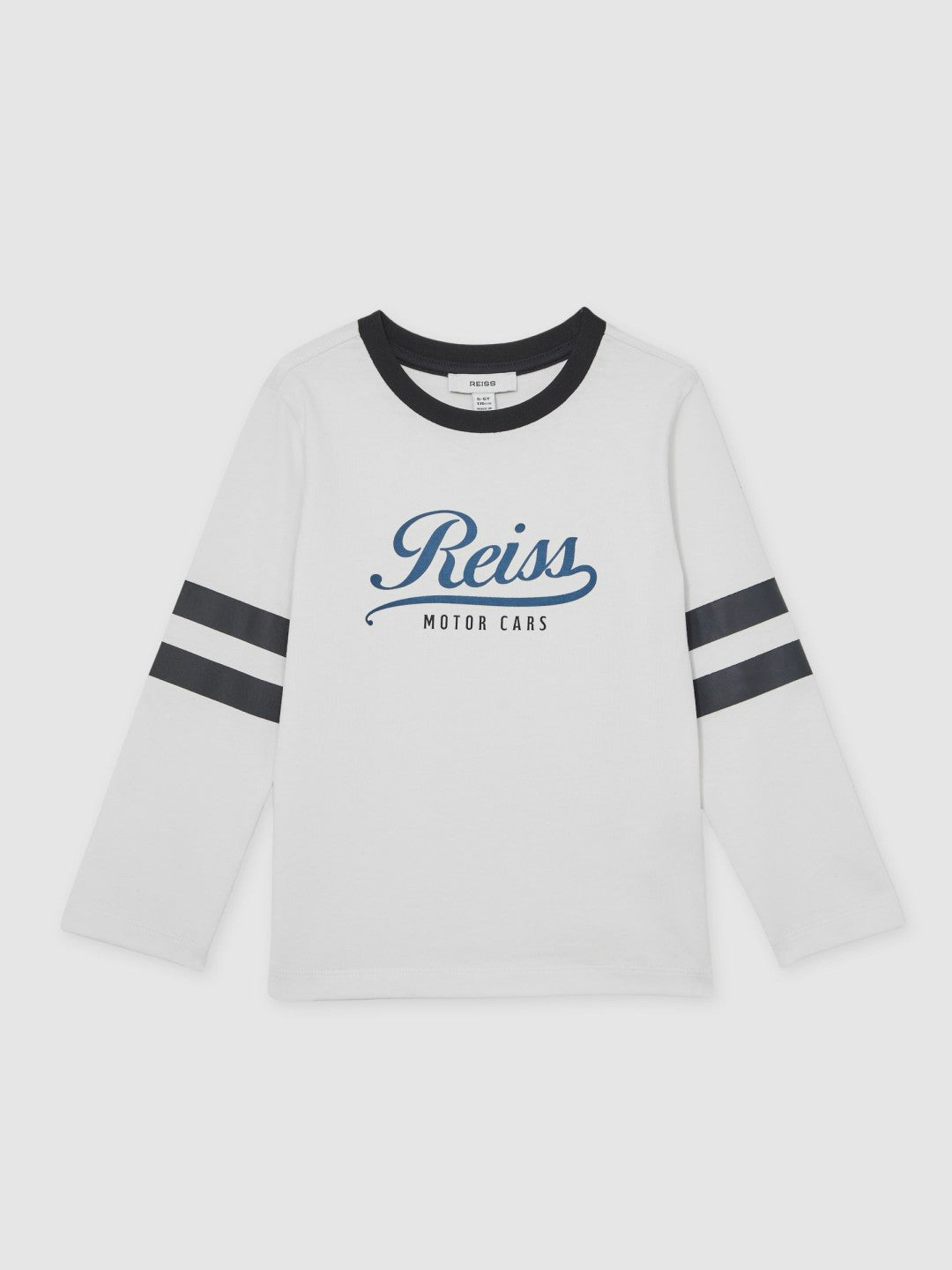 3-9 yrs Cotton Motor Cars Logo T-Shirt in White/Blue | Reiss Children & Baby Premium