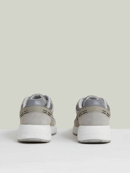 Panelled Running Trainers in Grey | Reiss Men Featured