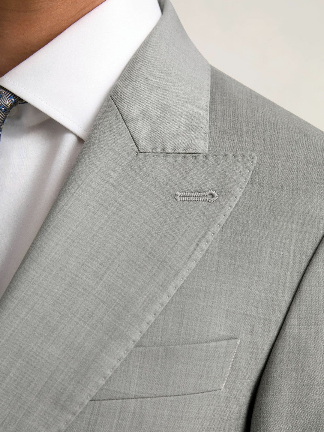Slim-Fit Wool Single Breasted Suit Blazer in Mid Grey | Reiss Men Signature