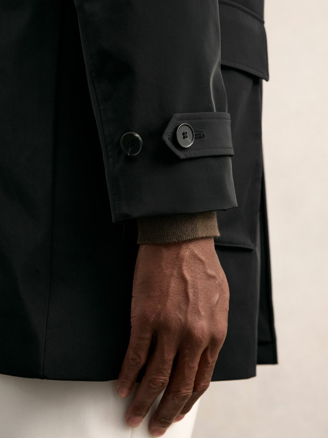 Hybrid Removable-Gilet Overcoat in Black | Reiss Men Popular