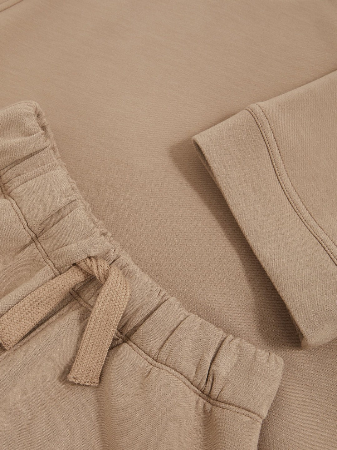 9-13 yrs Modal-Blend Sweatshirt And Shorts Set in Mink | Reiss Children & Baby Signature