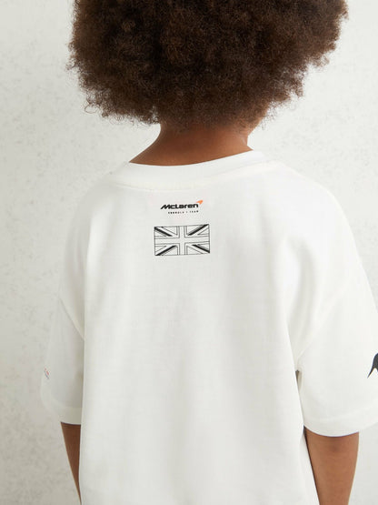 9-13 yrs McLaren F1 Team British GP T-Shirt Unisex Fit in White | Reiss Children & Baby Best Seller
