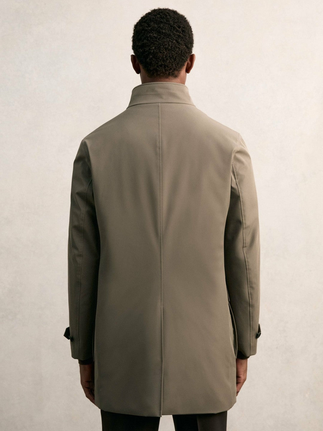 Hybrid Removable-Gilet Overcoat in Mushroom Brown | Reiss Men Signature
