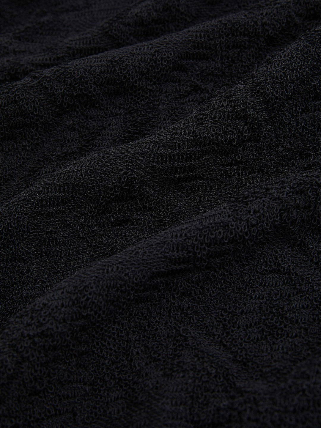 Jacquard Loop-Stitch Polo Shirt in Navy | Reiss Men Premium