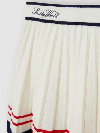 9-13 yrs SmileyWorld Tennis Skirt in Off White | Reiss Children & Baby New