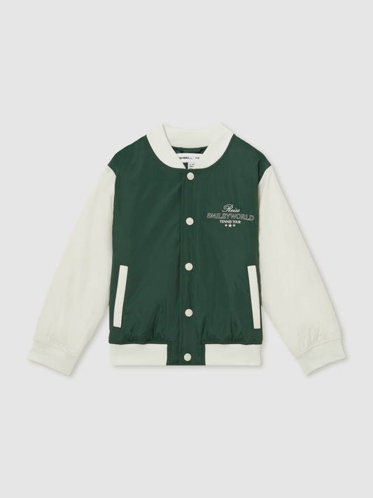 13-14 yrs SmileyWorld Bomber Jacket in Dark Green | Reiss Children & Baby Best Seller