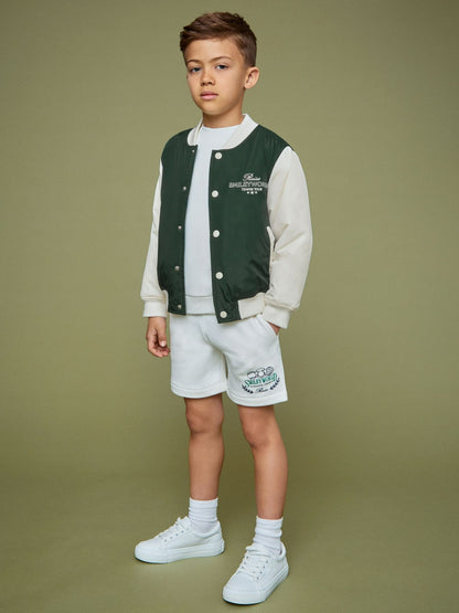 3-9 yrs SmileyWorld Bomber Jacket in Dark Green | Reiss Children & Baby Premium