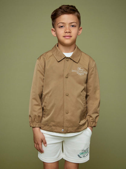 13-14 yrs SmileyWorld Harrington Jacket in Stone | Reiss Children & Baby Popular