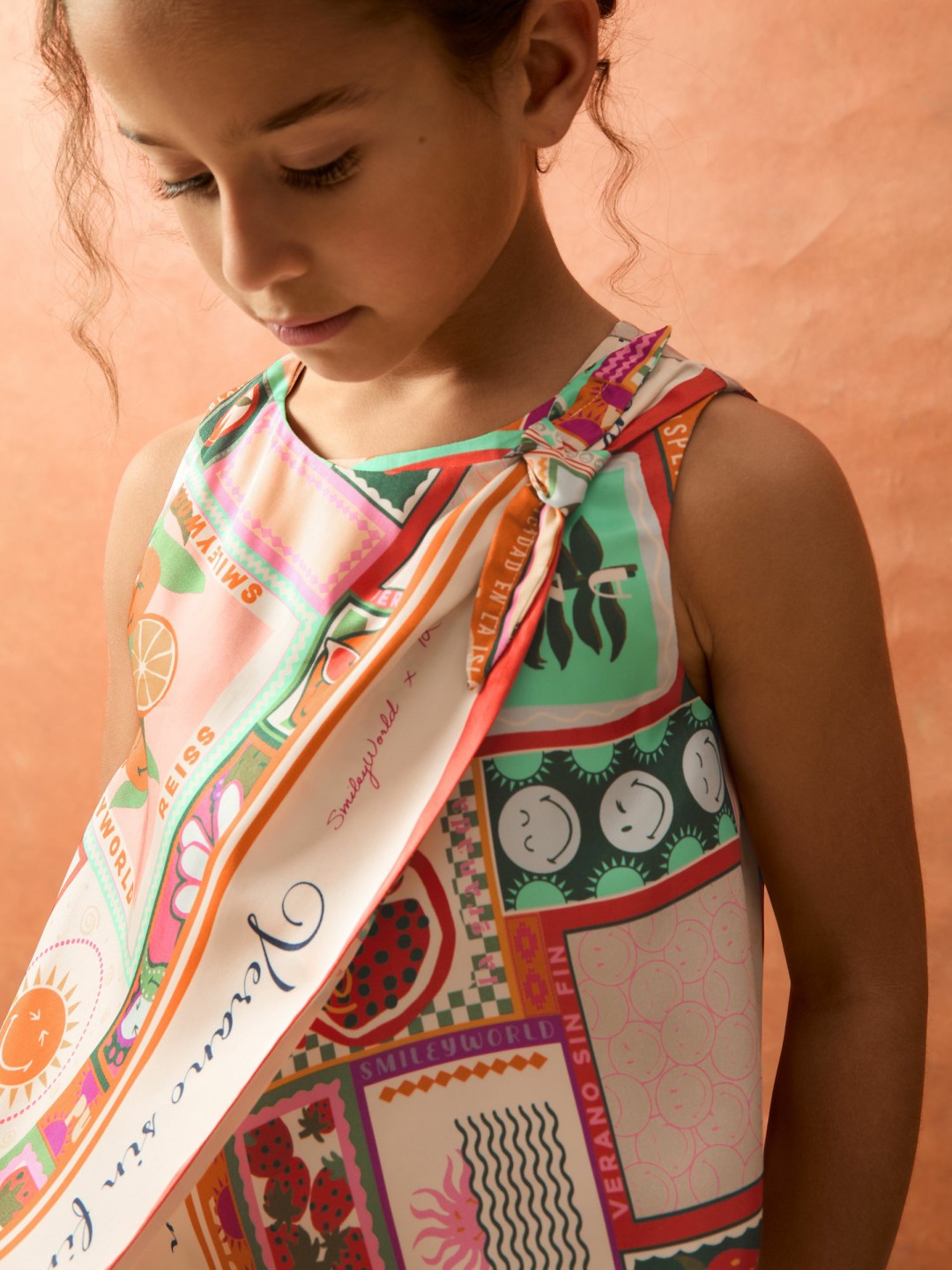 13-14 yrs SmileyWorld Motif Print Top in Multi | Reiss Children & Baby New