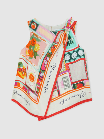 4-9 yrs SmileyWorld Motif Print Top in Multi | Reiss Children & Baby Popular