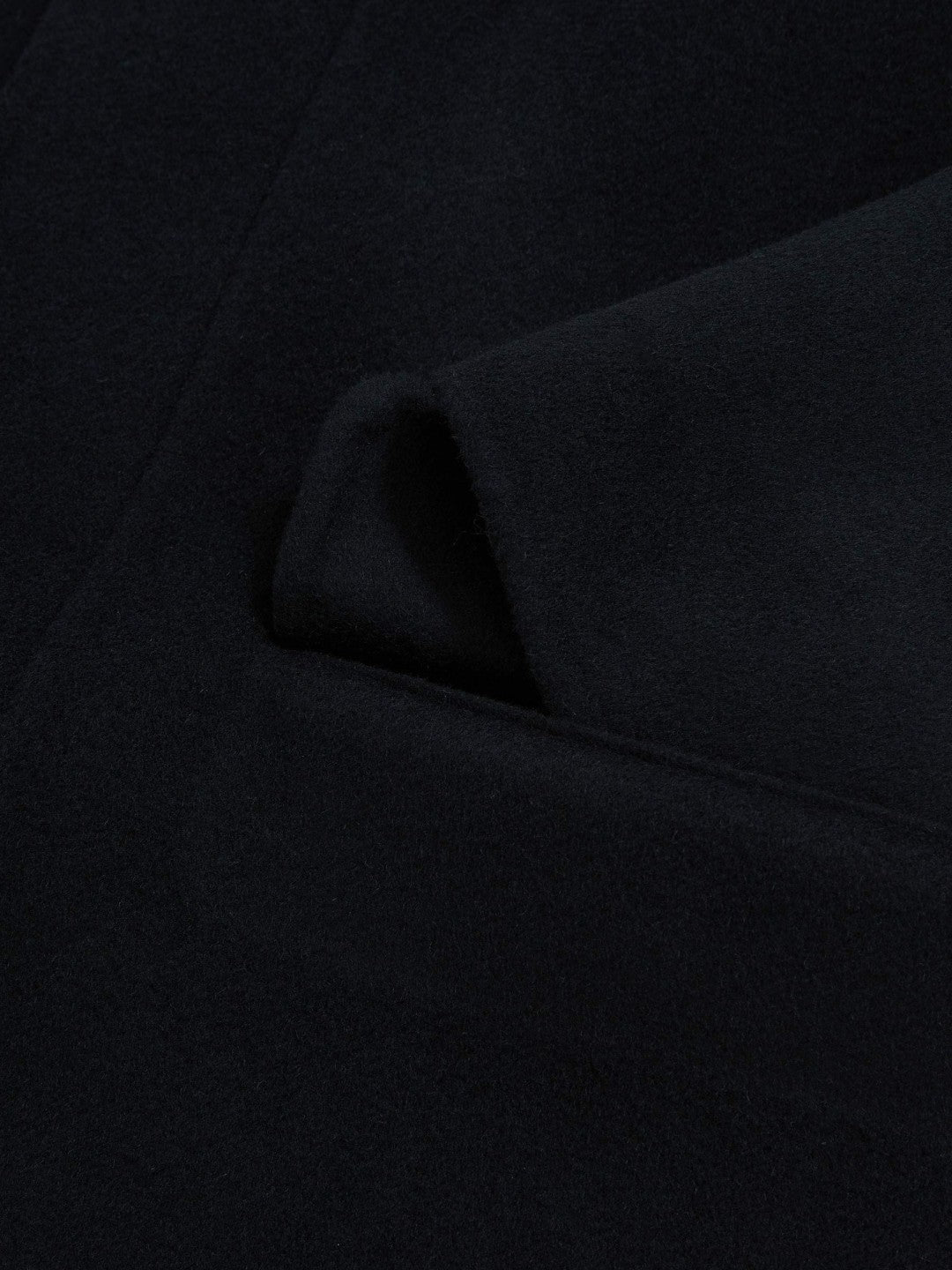 Wool Blend Double Face Button Jacket in Navy | Reiss Men Trending