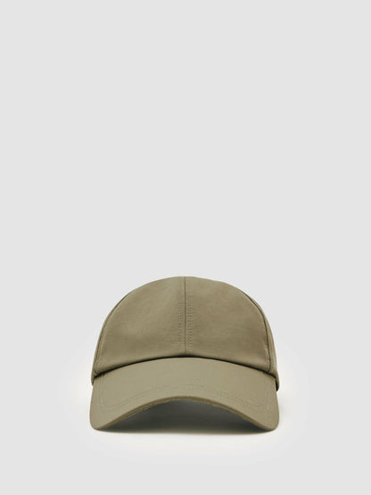 Embroidered-Logo Tech Baseball Cap in Sage Green | Reiss Men Signature