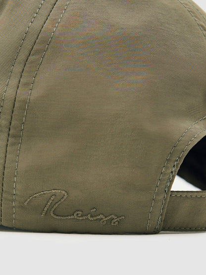 Embroidered-Logo Tech Baseball Cap in Sage Green | Reiss Men Signature