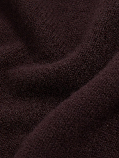 Wool-Cashmere Crew-Neck Jumper in Plum | Reiss Women Trending