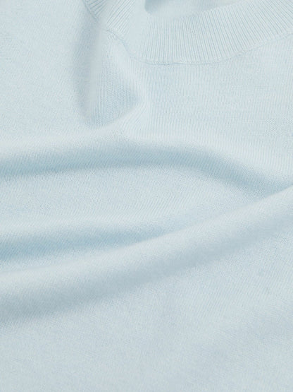 Merino Wool Crew-Neck Jumper in Blue | Reiss Women Recommended