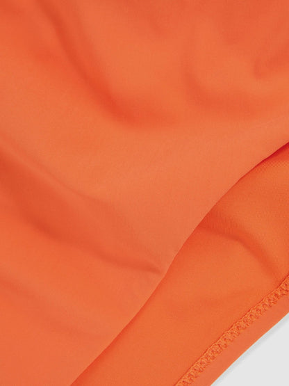 High Cut Bikini Bottoms in Coral Orange | Reiss Women Signature