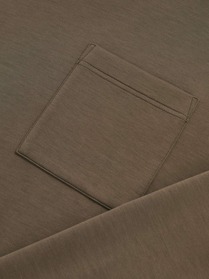 Interlock Jersey Funnel Neck Sweatshirt in Khaki Green | Reiss Women Popular