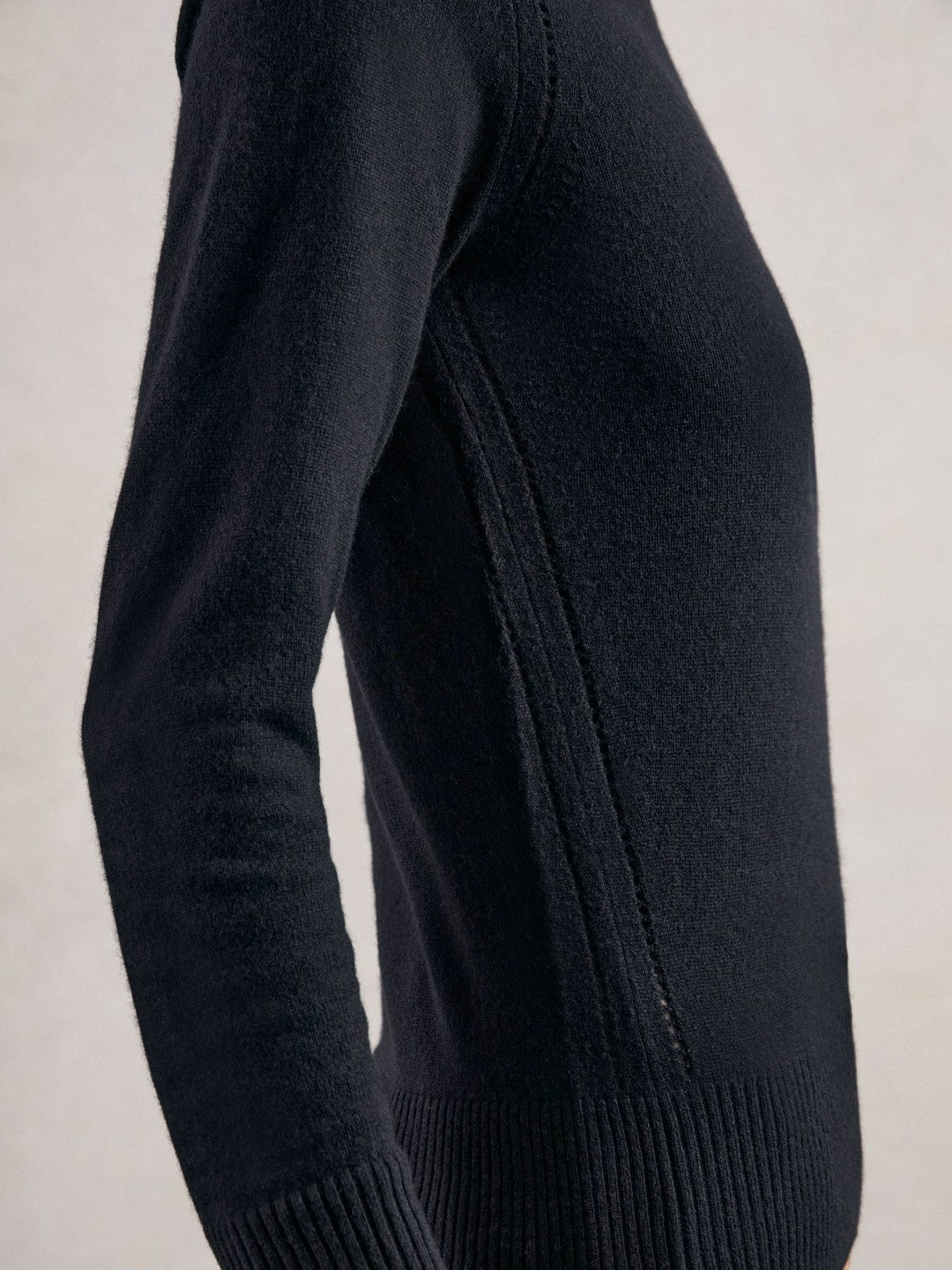 Wool-Blend Open-Stitch Jumper with Cashmere in Navy | Reiss Women Popular