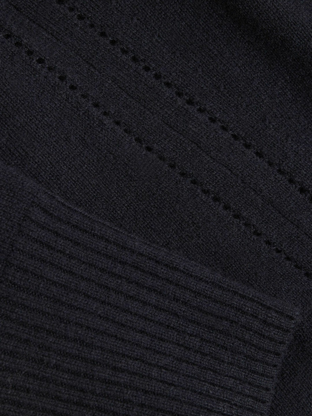 Wool-Blend Open-Stitch Jumper with Cashmere in Navy | Reiss Women Popular