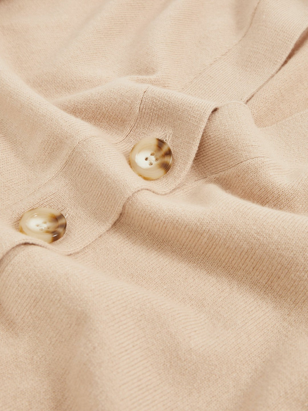 Wool-Blend Fitted Cardigan With Cashmere in Neutral | Reiss Women Premium